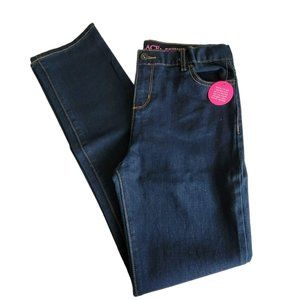 Children's Place Skinny Jeans Dark Wash Girls Adjustable Waist Size 16 XL JJ832